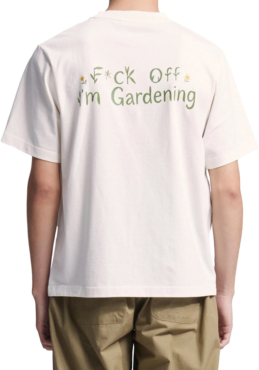 Bram's Fruit Organic F*ck Off I'm Gardening T-shirt - White Wit