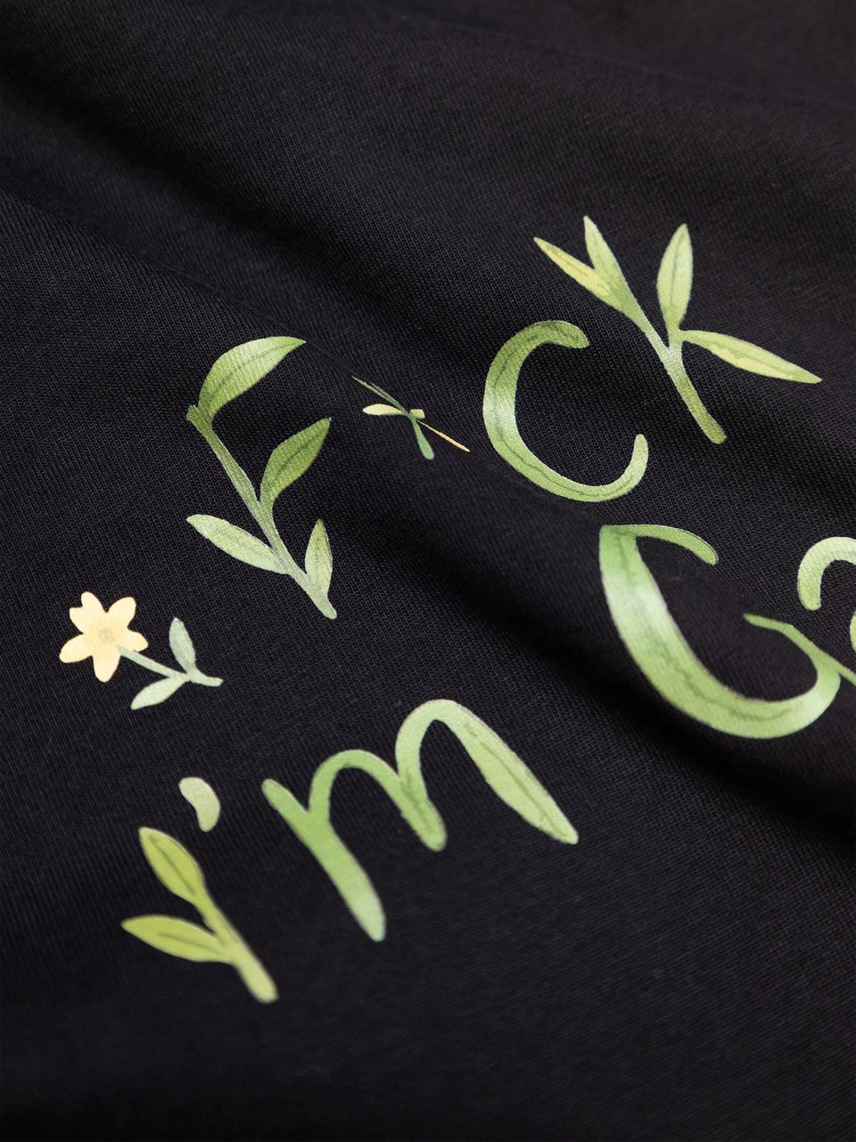 Bram's Fruit Organic F*ck Off I'm Gardening T-shirt - Black Zwart