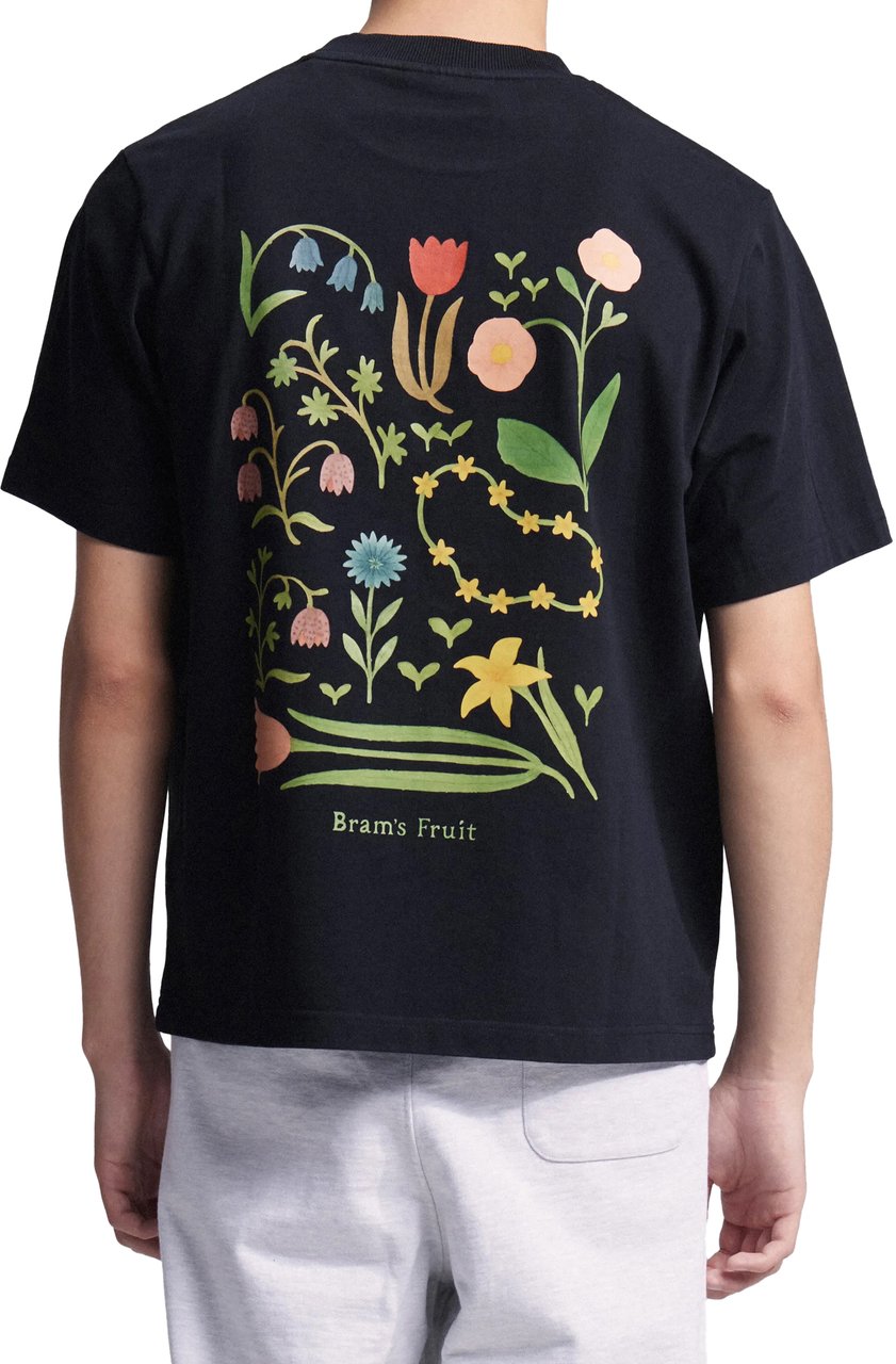 Bram's Fruit Botanical T-shirt - Black Zwart