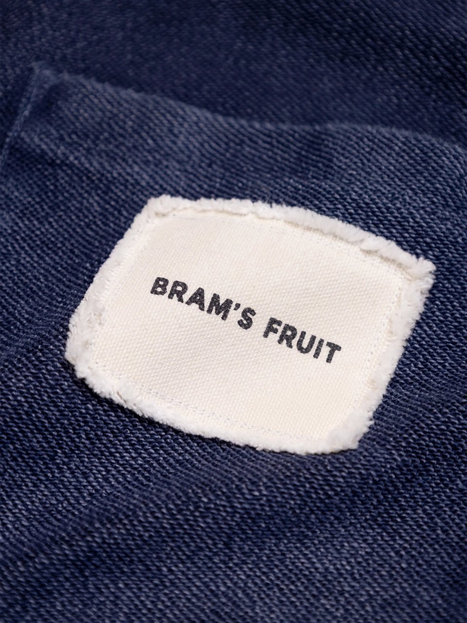Bram's Fruit Chest Pocket Hoodie - Washed Navy Blauw