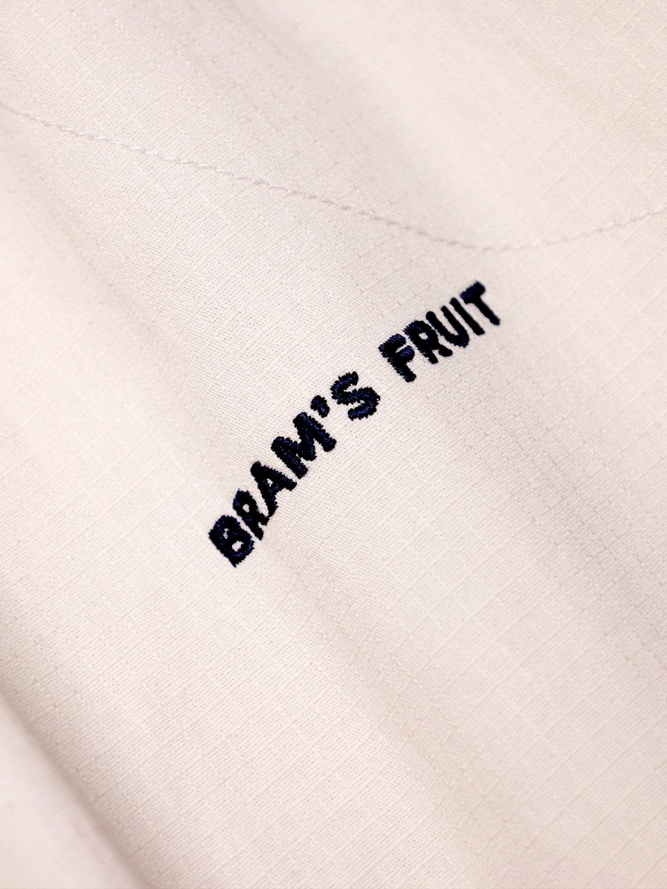 Bram's Fruit Ripstop Text Logo Pants - Off White Wit