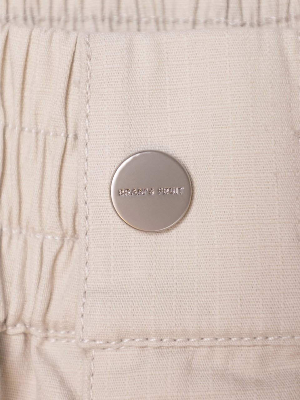 Bram's Fruit Ripstop Text Logo Pants - Off White Wit