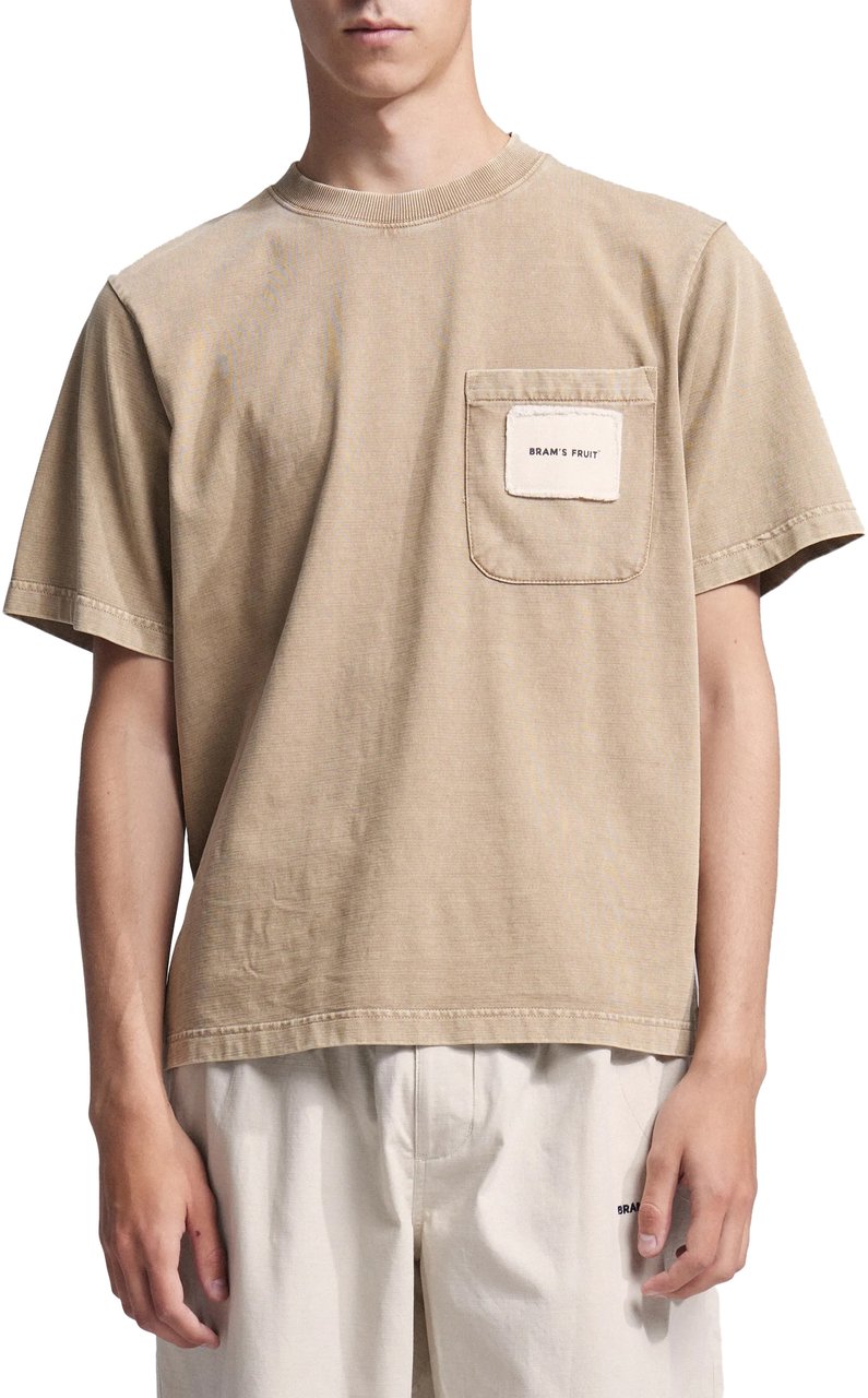 Bram's Fruit Chest Pocket T-shirt - Sand Beige