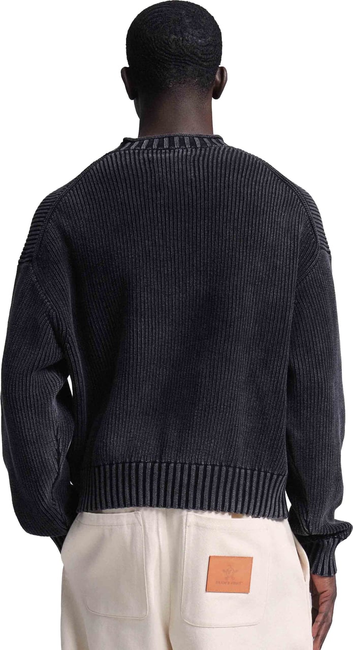 Bram's Fruit Stamp Knit - Charcoal Grijs
