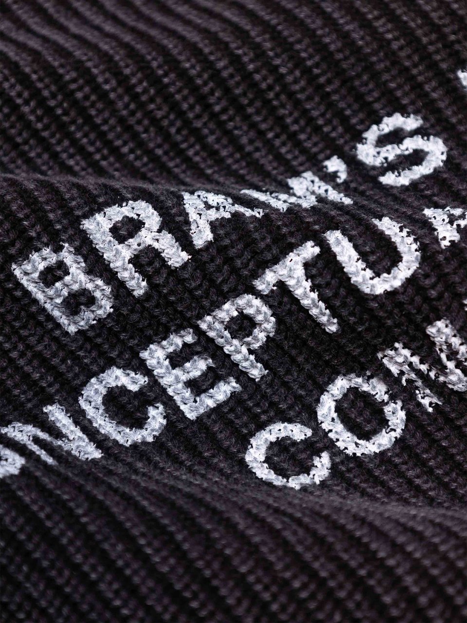 Bram's Fruit Stamp Knit - Charcoal Grijs