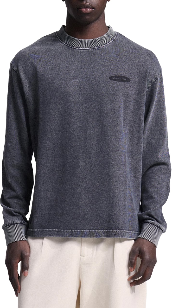 Bram's Fruit Distressed F*ck Off I'm Gardening Longsleeve - Washed Charcoal Grijs