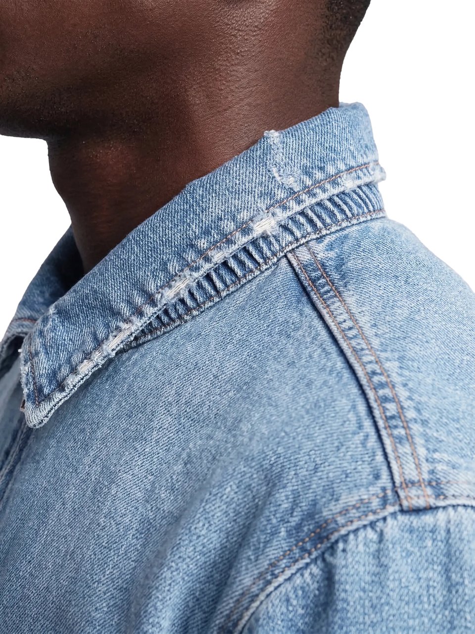 Bram's Fruit Denim Jacket - Washed Indigo Blauw