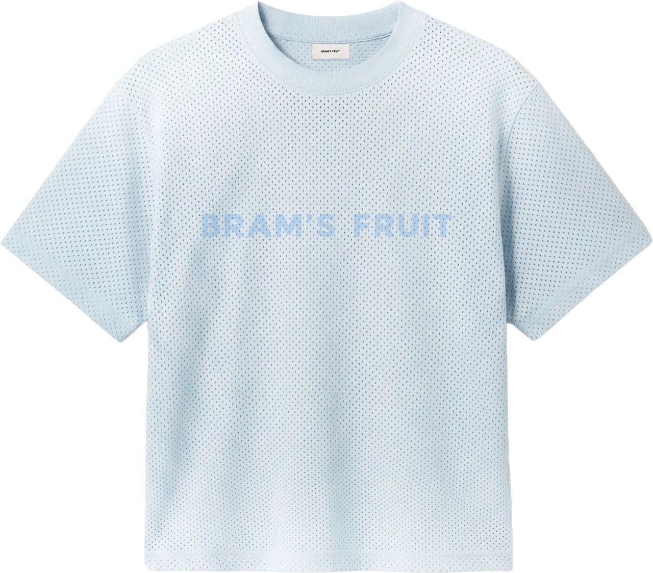 Bram's Fruit Mesh Logo T-shirt - Blueberry Blue Blauw