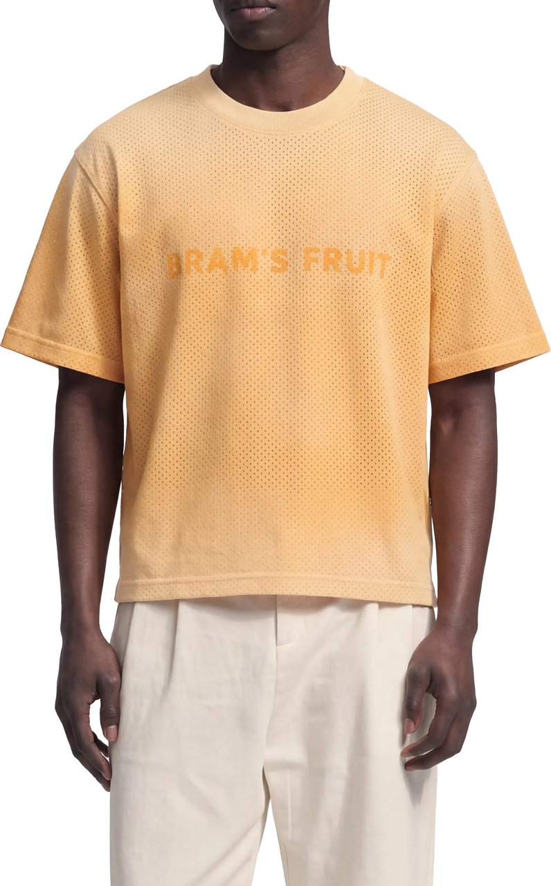 Bram's Fruit Mesh Logo T-shirt - Orange Oranje
