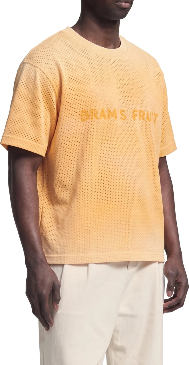 Bram's Fruit Mesh Logo T-shirt - Orange Oranje