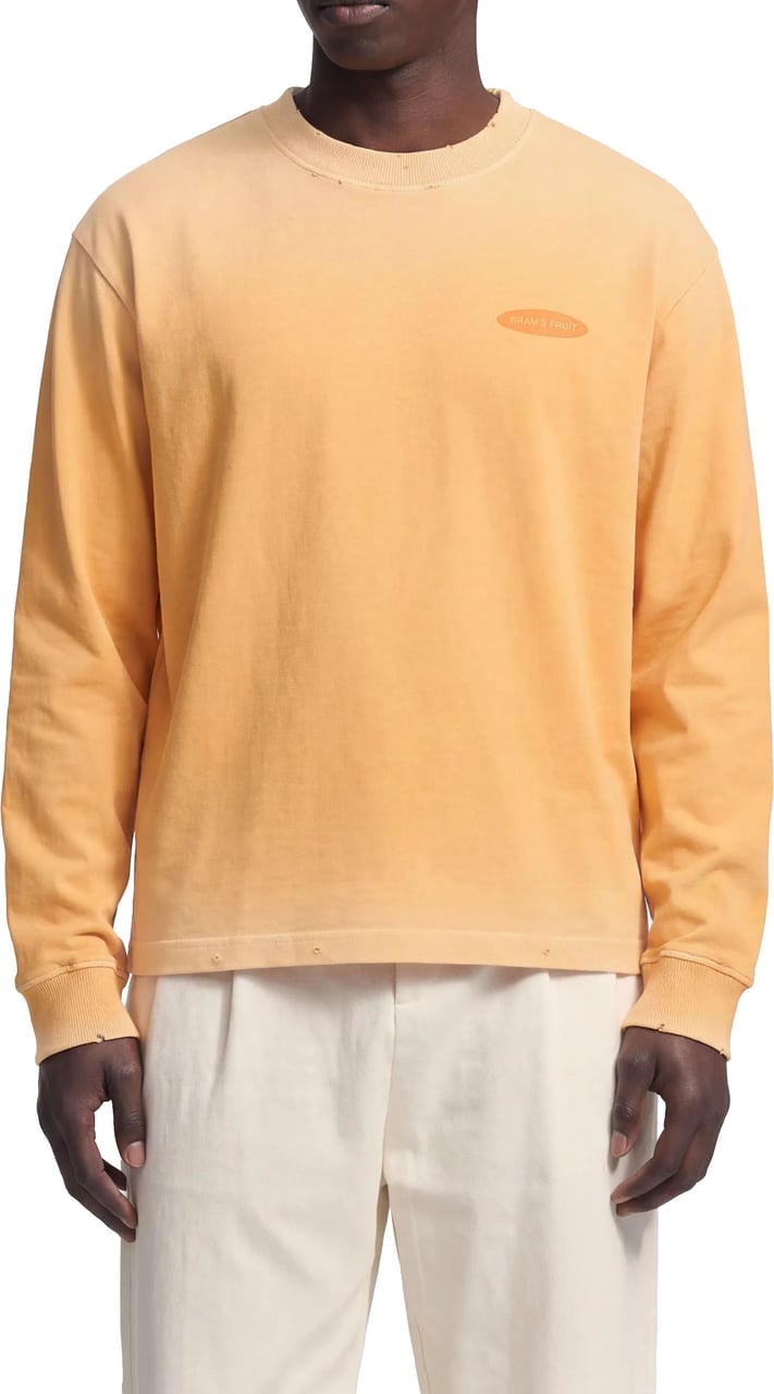 Bram's Fruit Distressed “F*ck Off I'm Gardening” Longsleeve - Orange Oranje