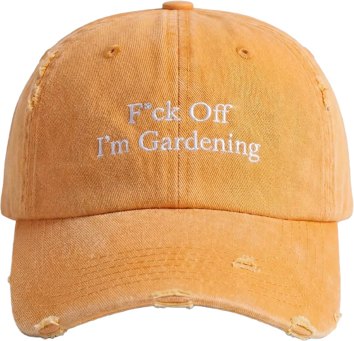 Bram's Fruit F*ck Off I'm Gardening Cap Distressed - World Cup Orange Oranje