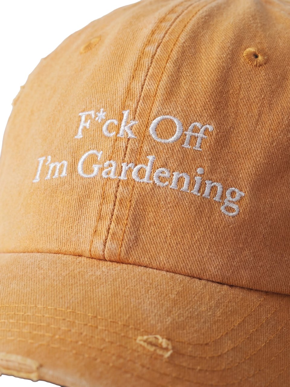 Bram's Fruit F*ck Off I'm Gardening Cap Distressed - World Cup Orange Oranje