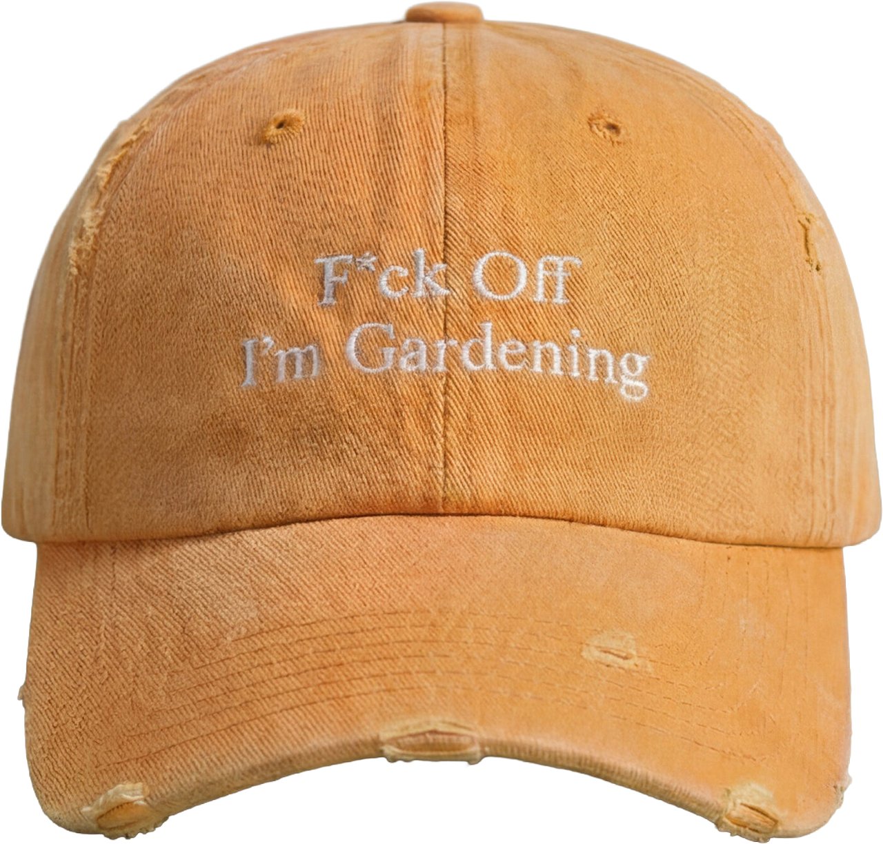 Bram's Fruit F*ck Off I'm Gardening Cap Distressed - World Cup Orange Oranje