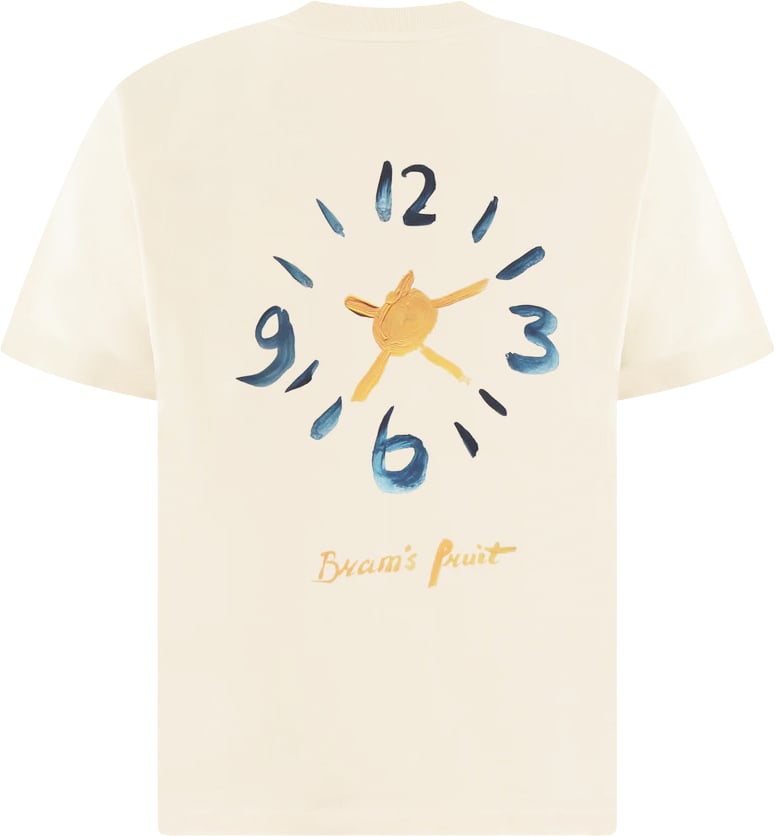 Bram's Fruit Heren Clock Acrylic T-Shirt Beige Beige