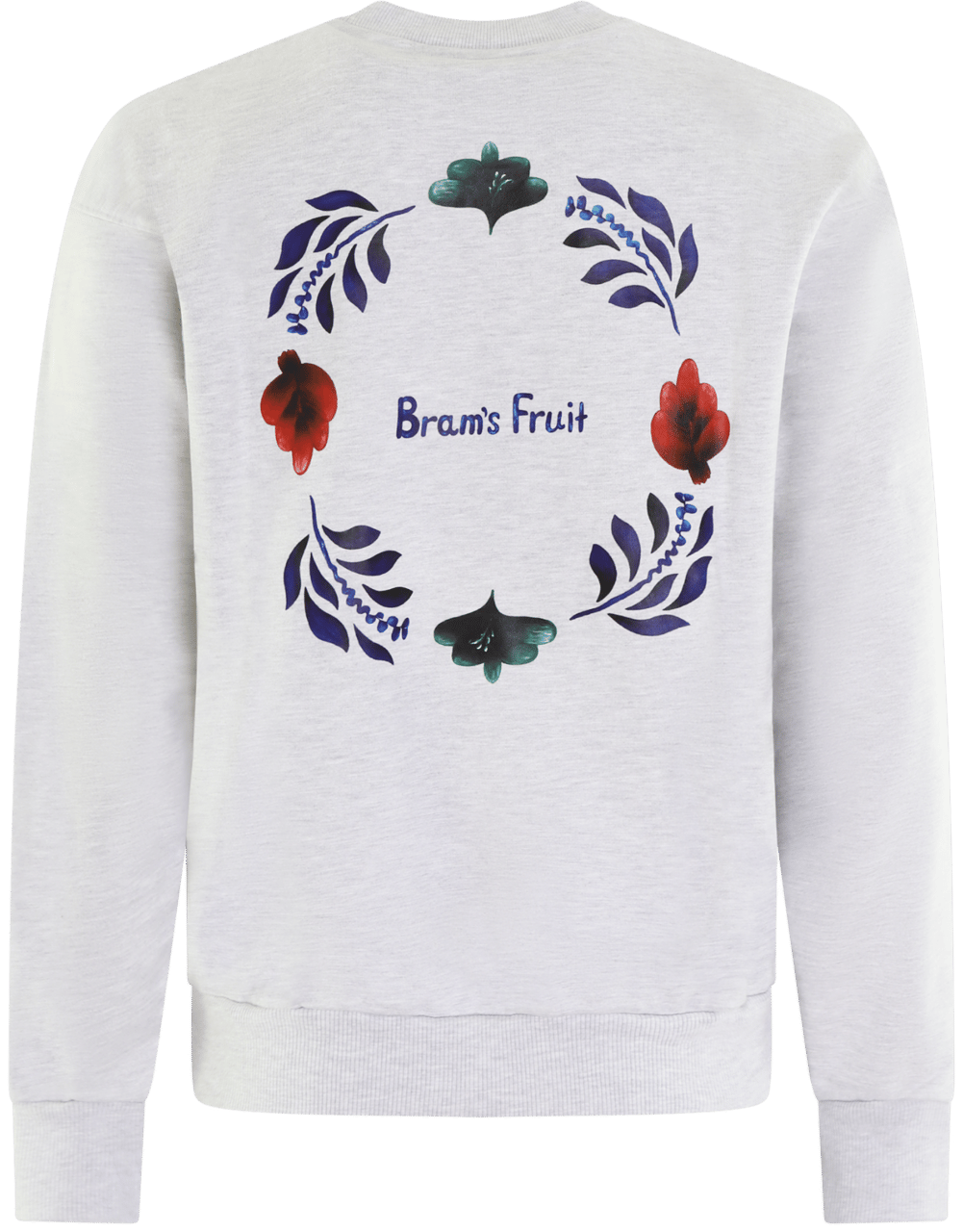 Bram's Fruit Heren Flora Sweater Grijs Grijs