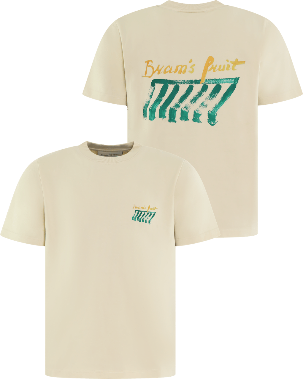 Bram's Fruit Heren Canopy Acrylic T-Shirt Beige Beige
