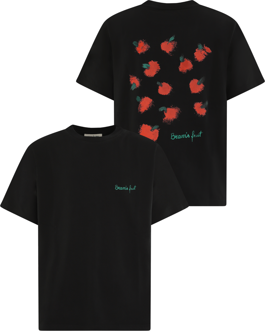 Bram's Fruit Heren Fruit Acrylic T-Shirt Zwart Zwart