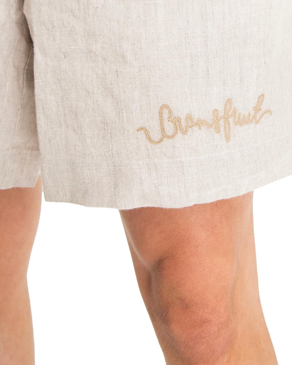 Bram's Fruit Heren Garden Hose Linen Short Beige Beige