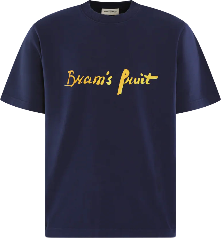 Bram's Fruit Heren Mum'S Script T-Shirt Blauw Blauw