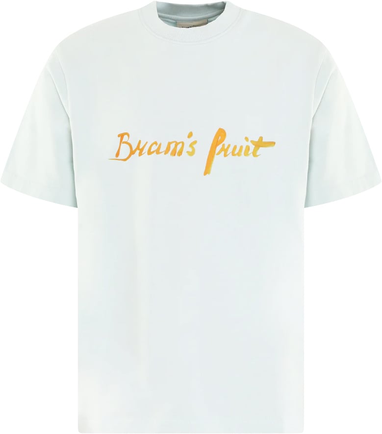 Bram's Fruit Heren Mum'S Script T-Shirt Blauw Blauw