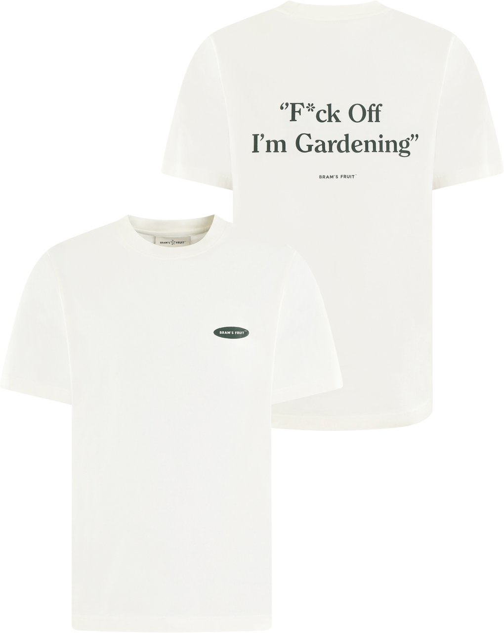 Bram's Fruit Heren F*Ck Off T-Shirt Wit Wit