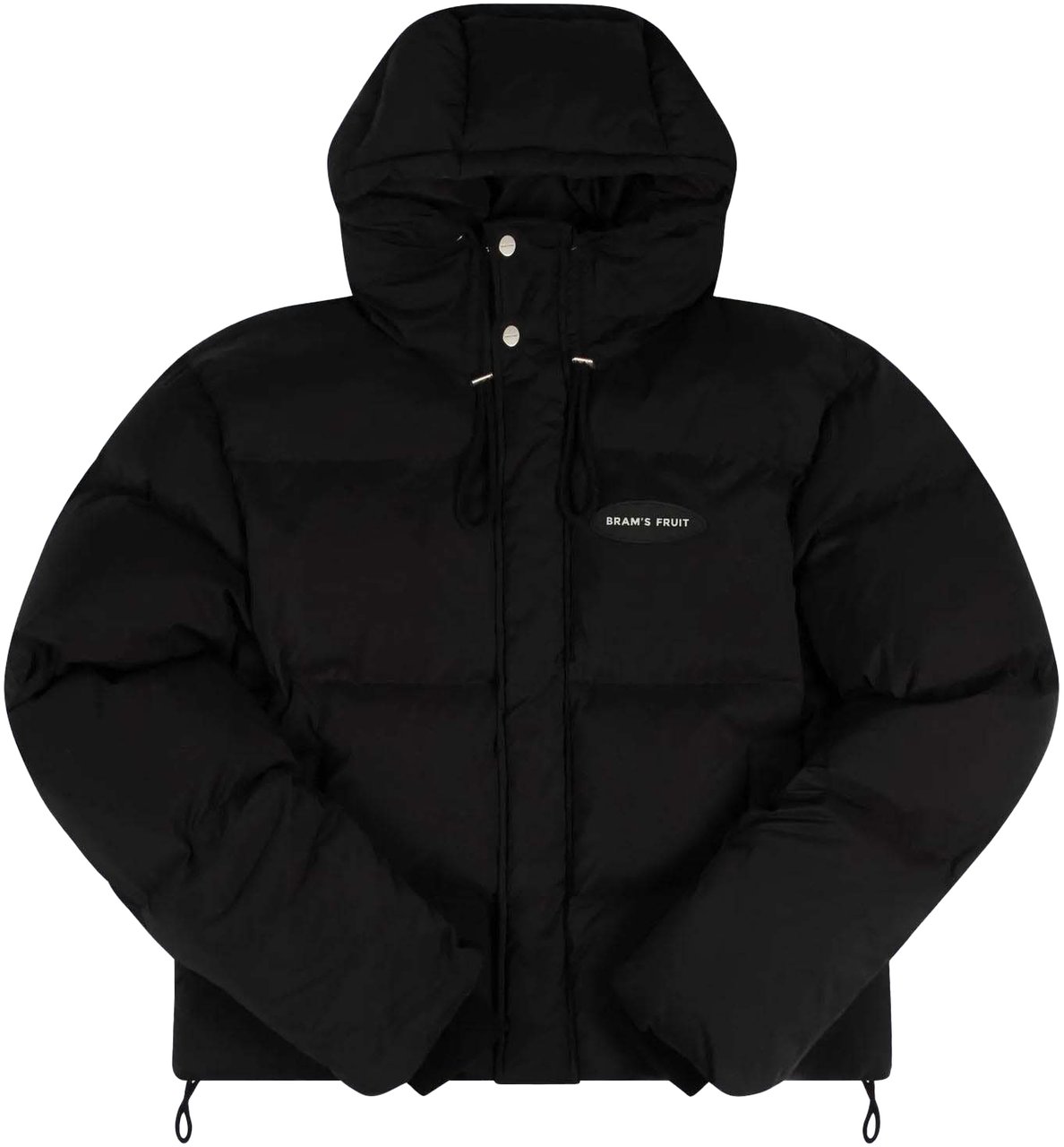 Bram's Fruit Heren Hooded Puffer Jacket Zwart Zwart