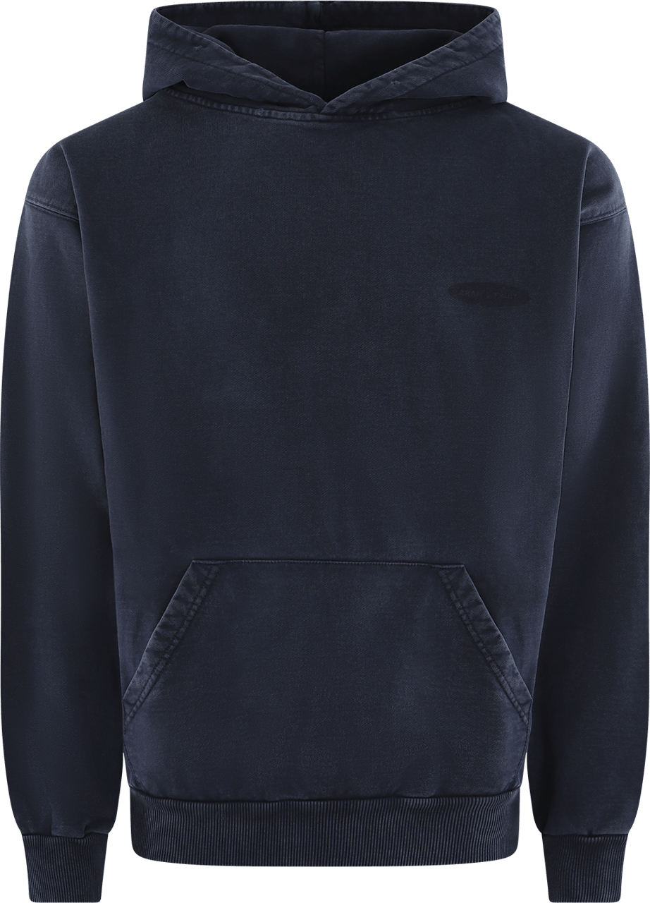 Bram's Fruit Heren Distressed Fuck Off Hoodie Blauw