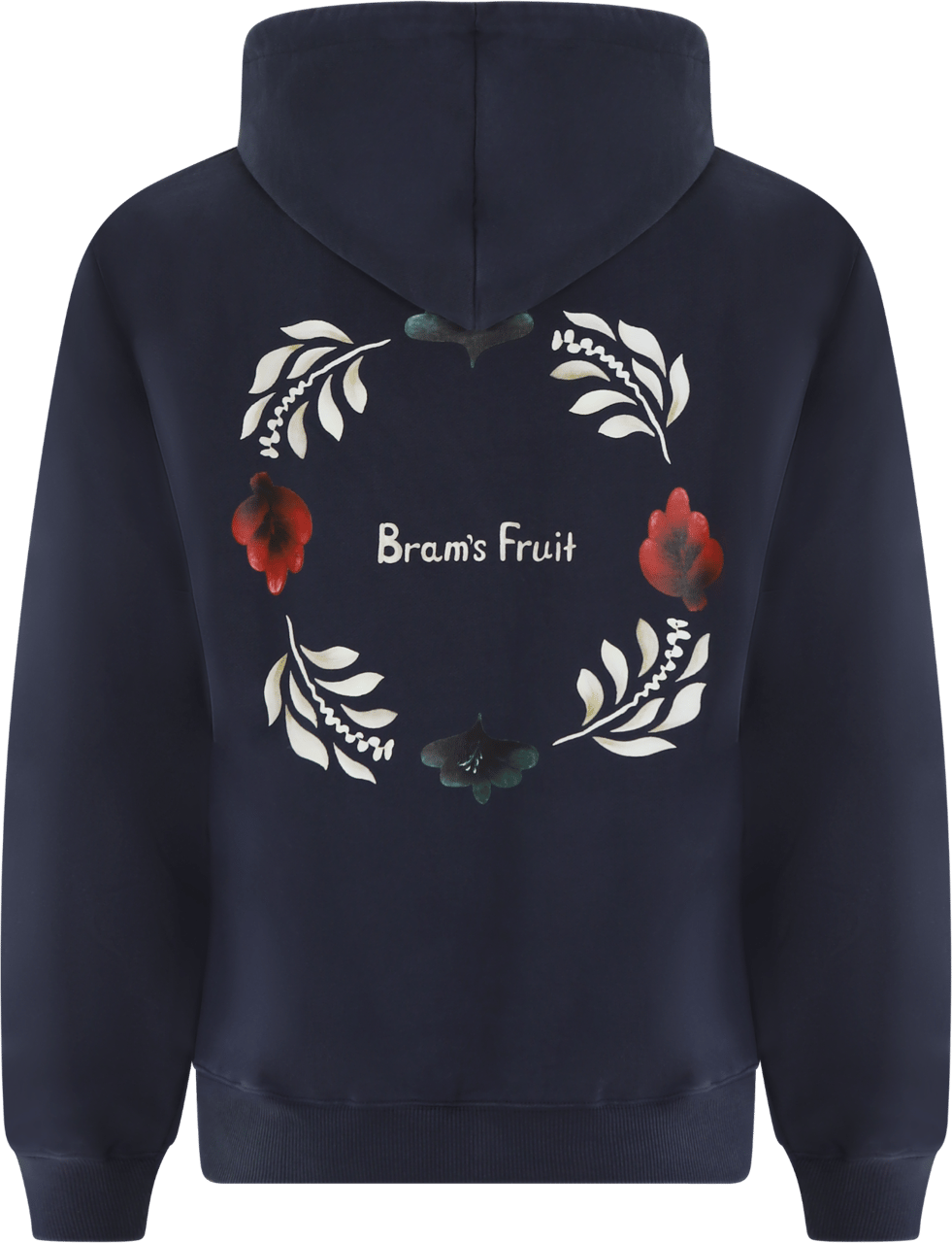Bram's Fruit Heren Flora Hoodie Blauw Blauw