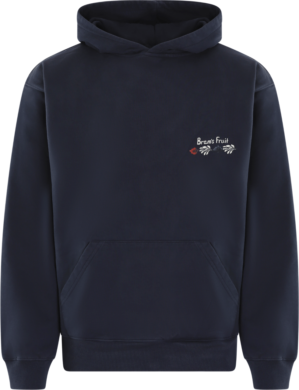 Bram's Fruit Heren Flora Hoodie Blauw Blauw