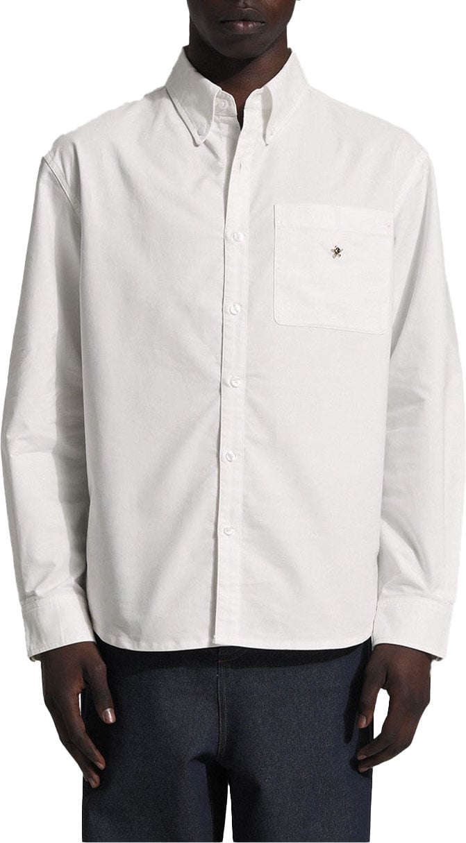 Bram's Fruit Gold Lemon Oxford Shirt - White Wit