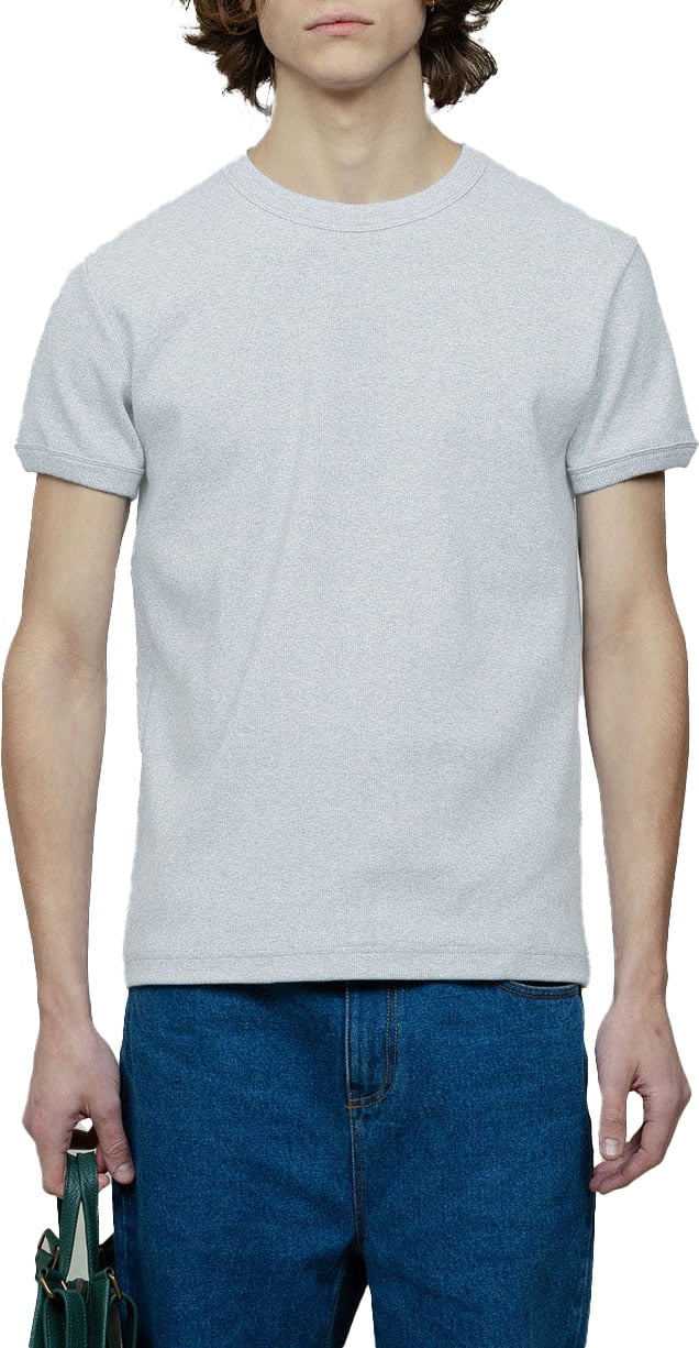 Bram's Fruit Rib T-shirt - Grey Grijs