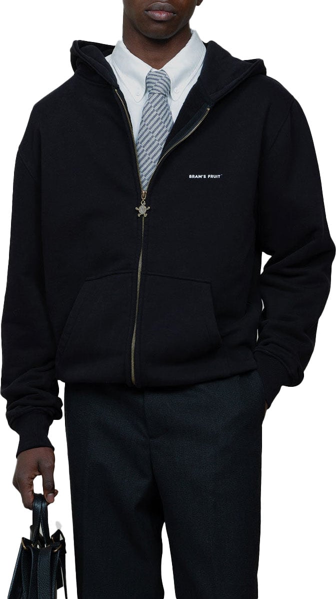 Bram's Fruit Lemon Buckle Zip-up Hoodie - Black Zwart