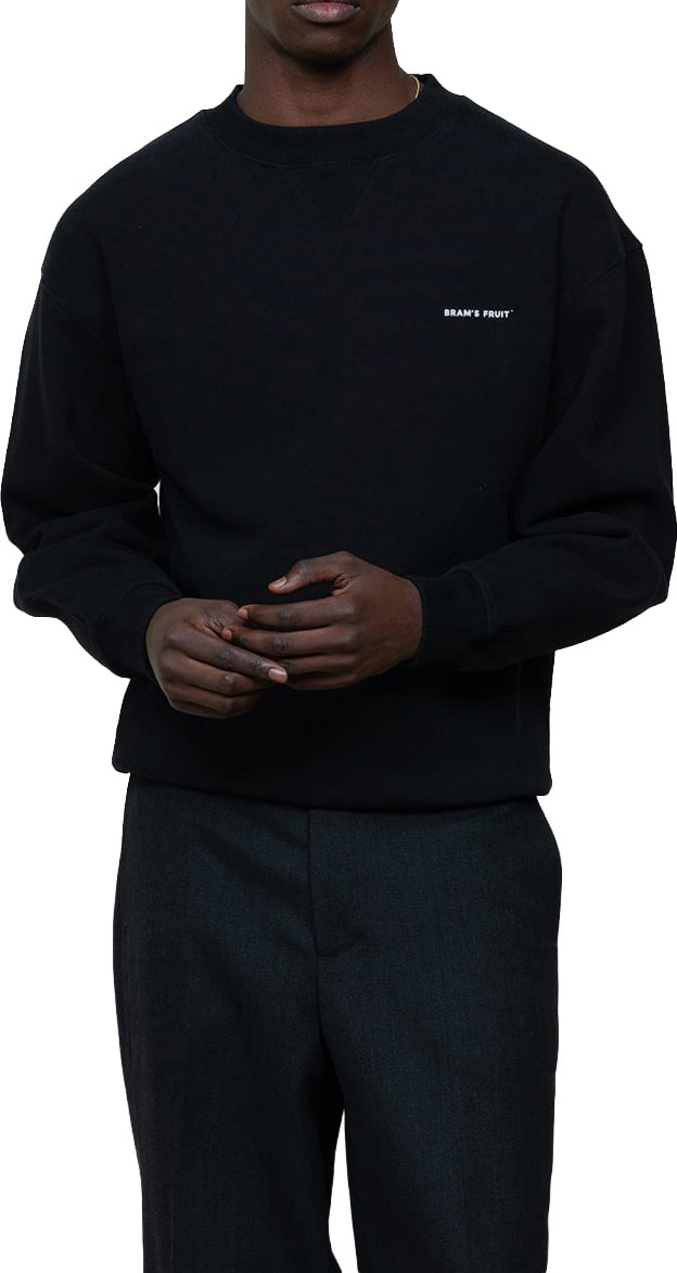 Bram's Fruit Eyelet Crewneck - Black Zwart