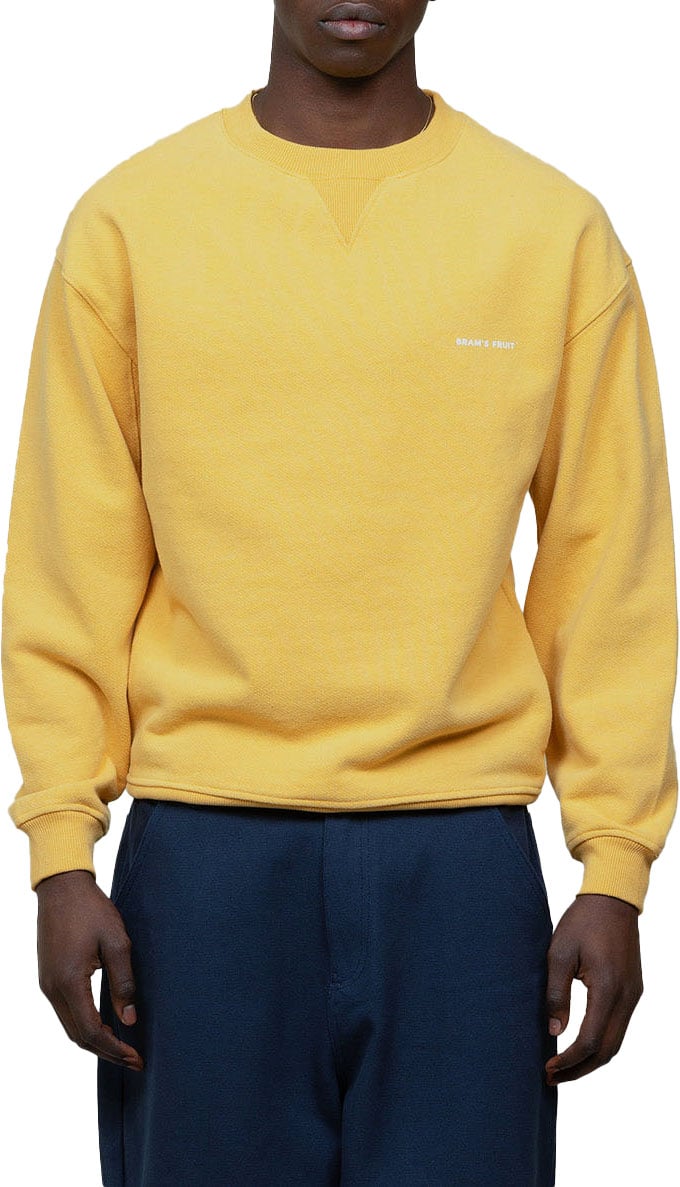 Bram's Fruit Eyelet Crewneck - Yellow Geel