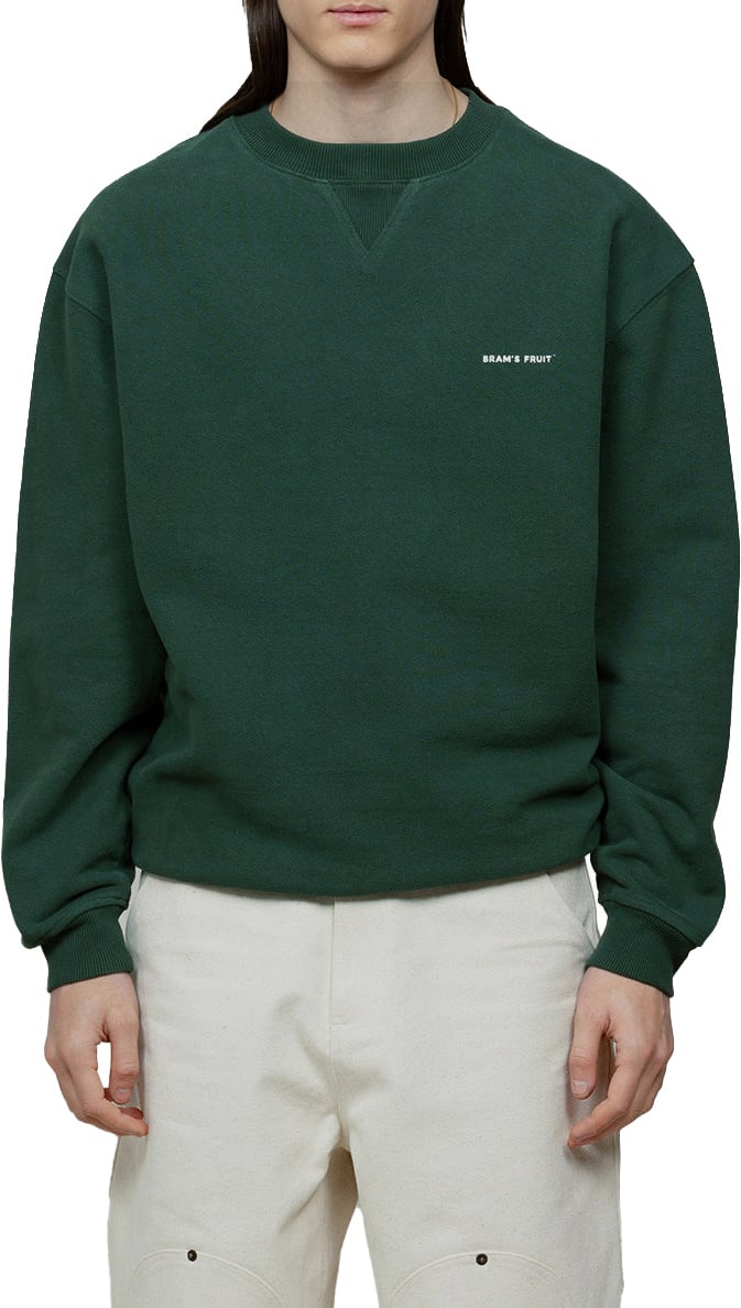 Bram's Fruit Eyelet Crewneck - Green Groen
