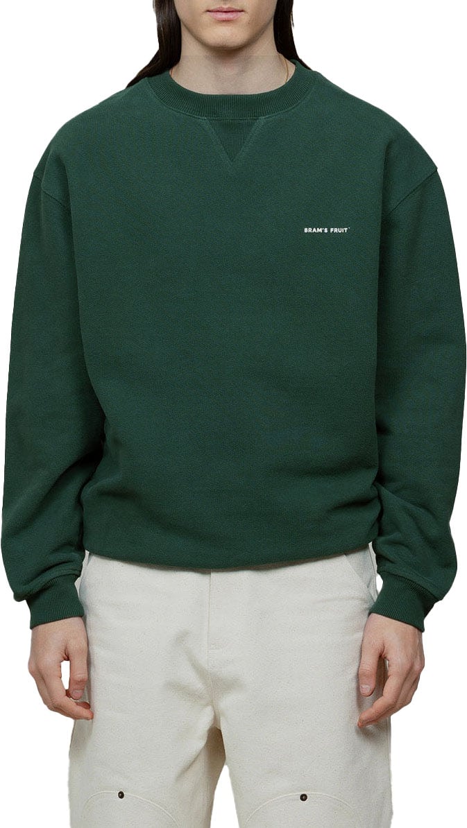 Bram's Fruit Eyelet Crewneck - Green Groen
