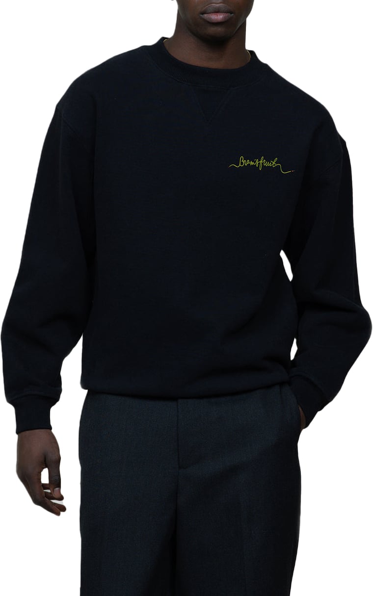Bram's Fruit Hose Crewneck - Black Zwart
