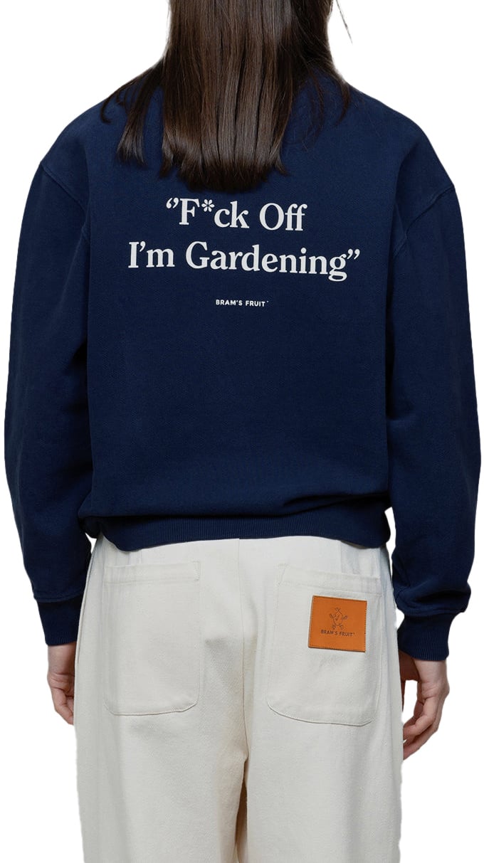 Bram's Fruit F*ck Off I'm Gardening Crewneck - Navy Blauw
