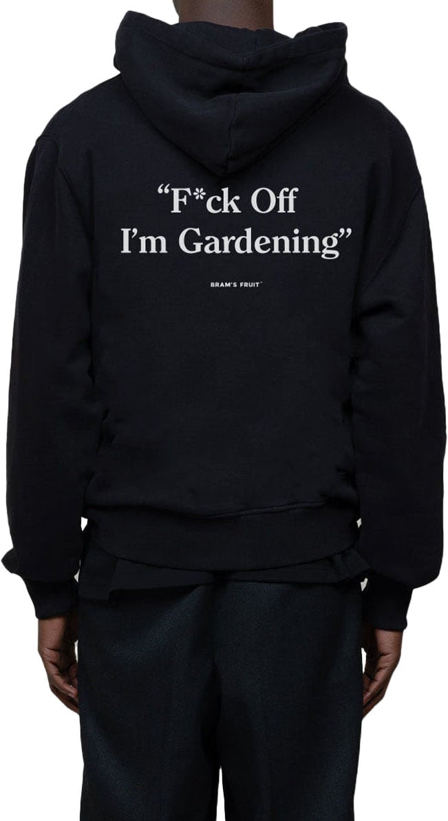 Bram's Fruit F*ck Off I'm Gardening Hoodie - Black Zwart