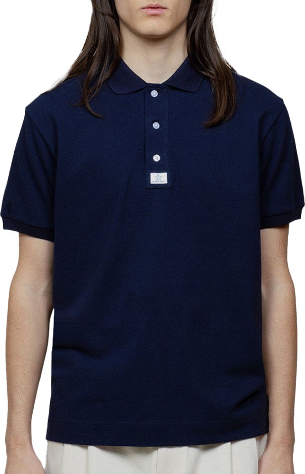 Bram's Fruit Polo - Navy Blauw