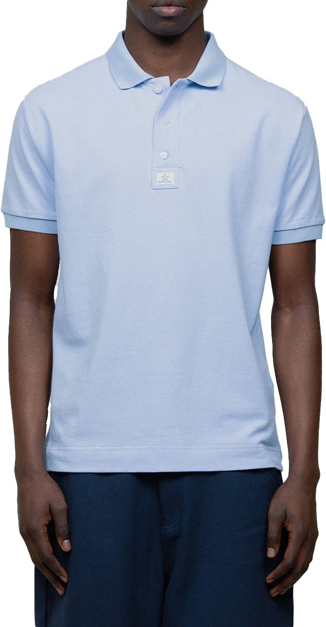 Bram's Fruit Polo - Light Blue Blauw