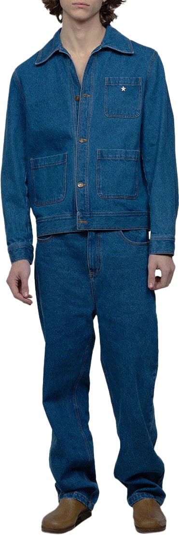 Bram's Fruit Denim Trousers Blauw