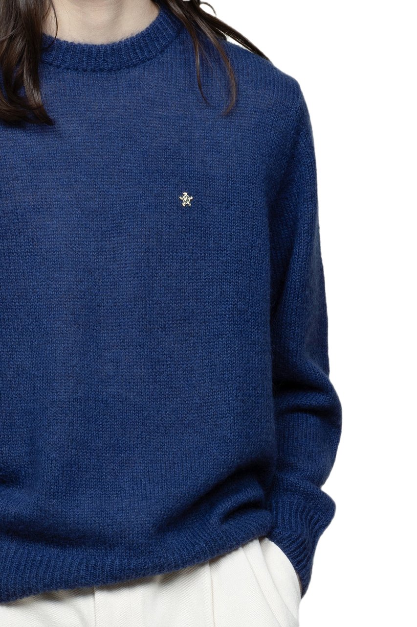 Bram's Fruit Gold Lemon Knit - Navy Blauw