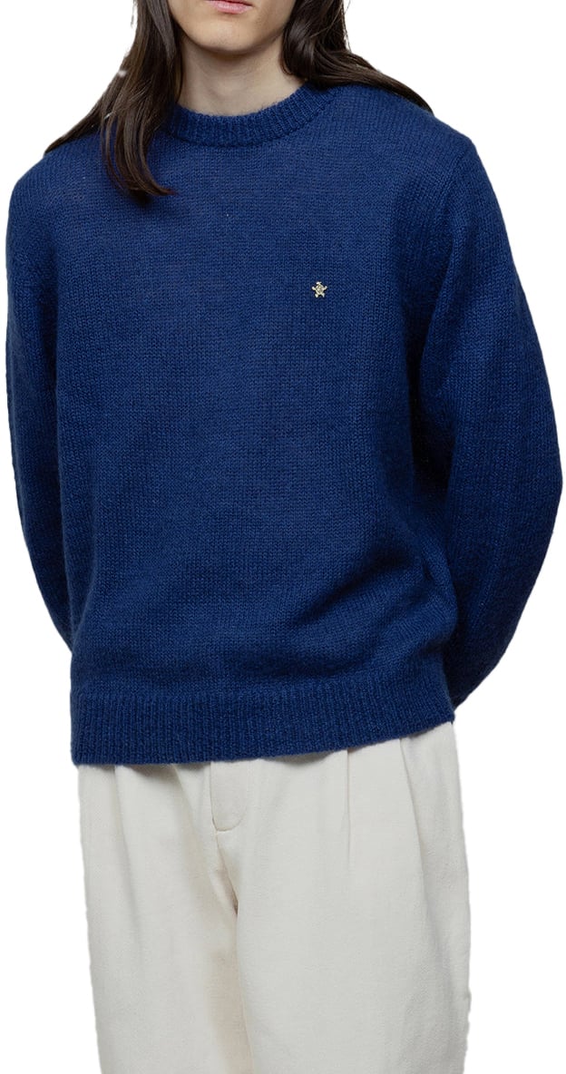 Bram's Fruit Gold Lemon Knit - Navy Blauw
