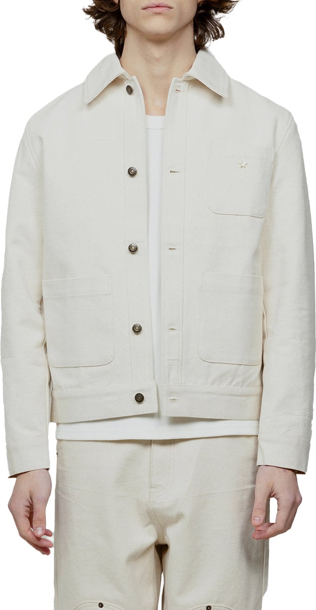 Bram's Fruit Fitted Heavy Canvas Jacket - Beige Beige