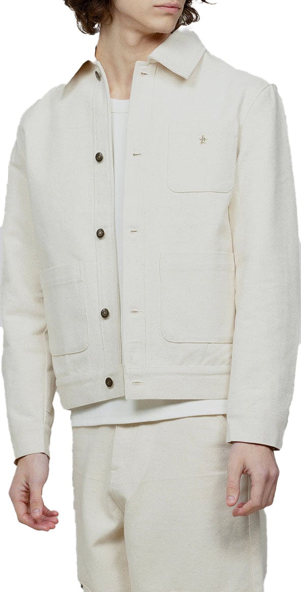 Bram's Fruit Fitted Heavy Canvas Jacket - Beige Beige