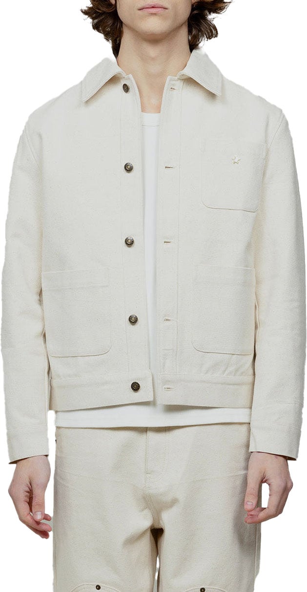 Bram's Fruit Fitted Heavy Canvas Jacket - Beige Beige