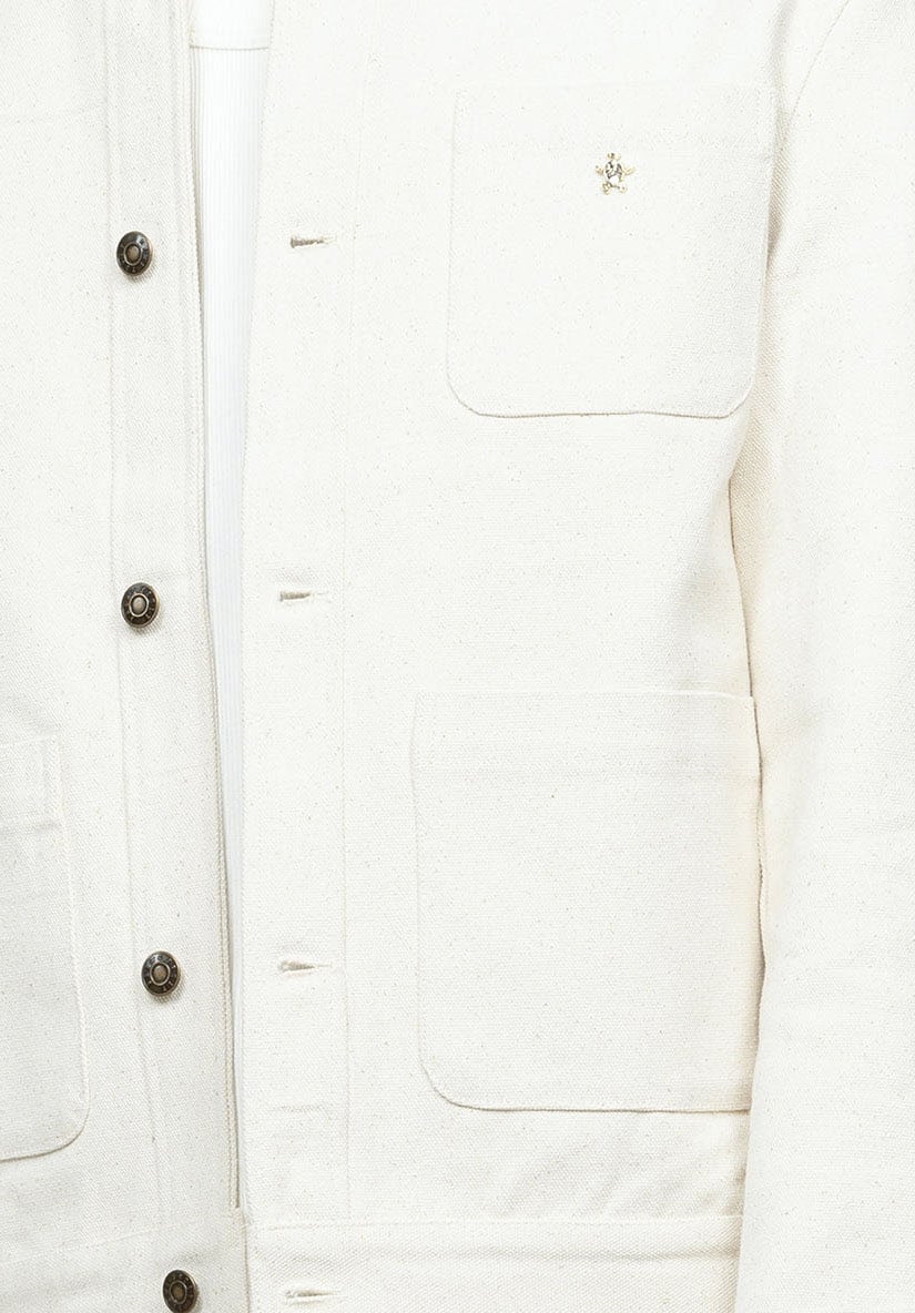 Bram's Fruit Fitted Heavy Canvas Jacket - Beige Beige