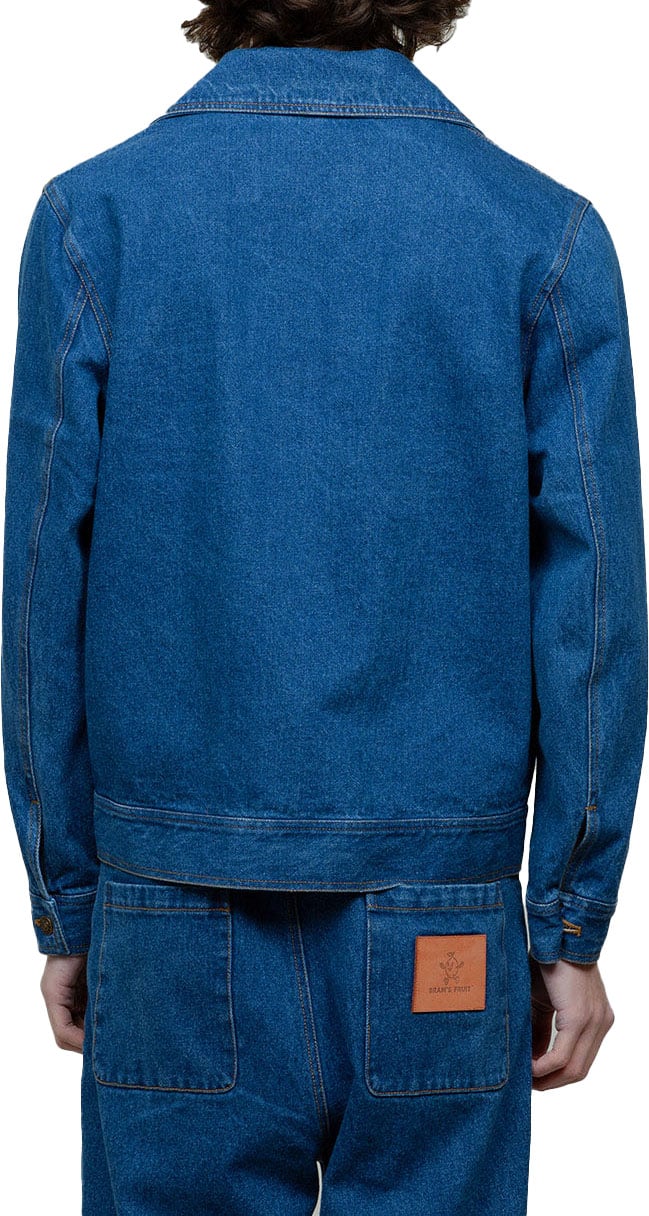 Bram's Fruit Fitted Denim Jacket Blauw